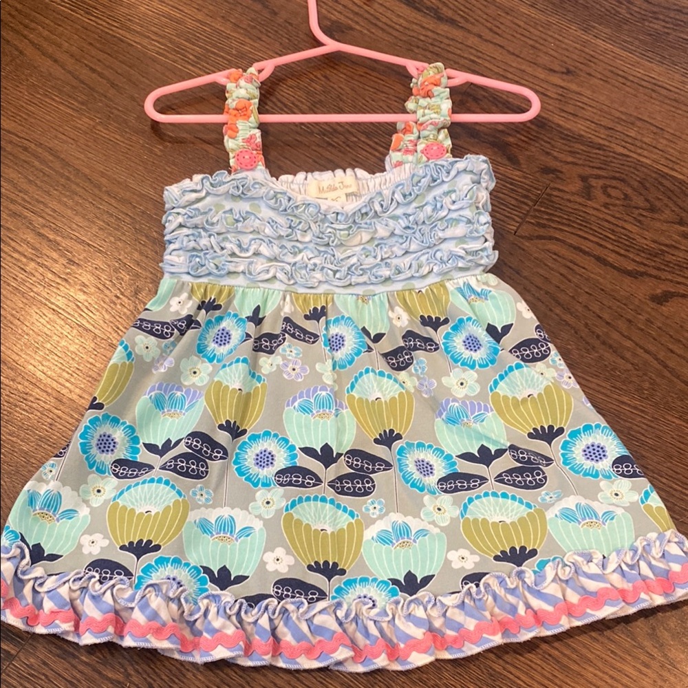 Matilda Jane Floral Kids Top with Ruffle Straps